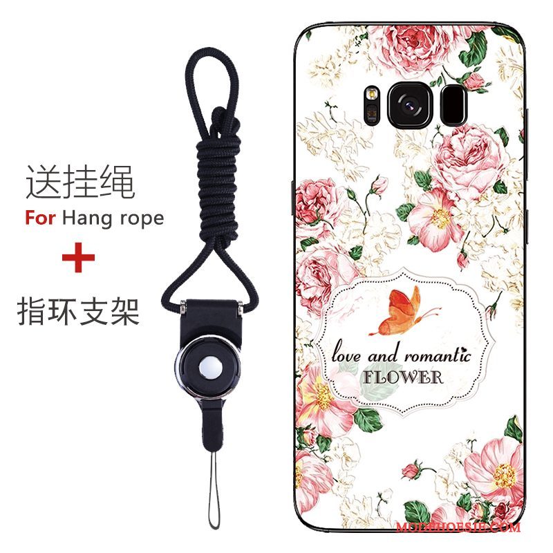 Hoesje Samsung Galaxy S8 Bescherming Patroon Anti-fall, Hoes Samsung Galaxy S8 Zacht Roodtelefoon