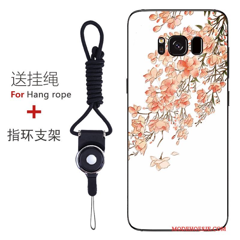 Hoesje Samsung Galaxy S8 Bescherming Patroon Anti-fall, Hoes Samsung Galaxy S8 Zacht Roodtelefoon