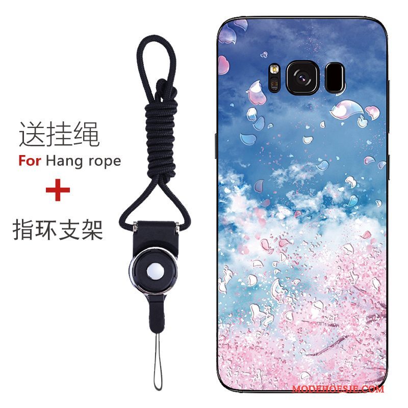 Hoesje Samsung Galaxy S8 Bescherming Patroon Anti-fall, Hoes Samsung Galaxy S8 Zacht Roodtelefoon