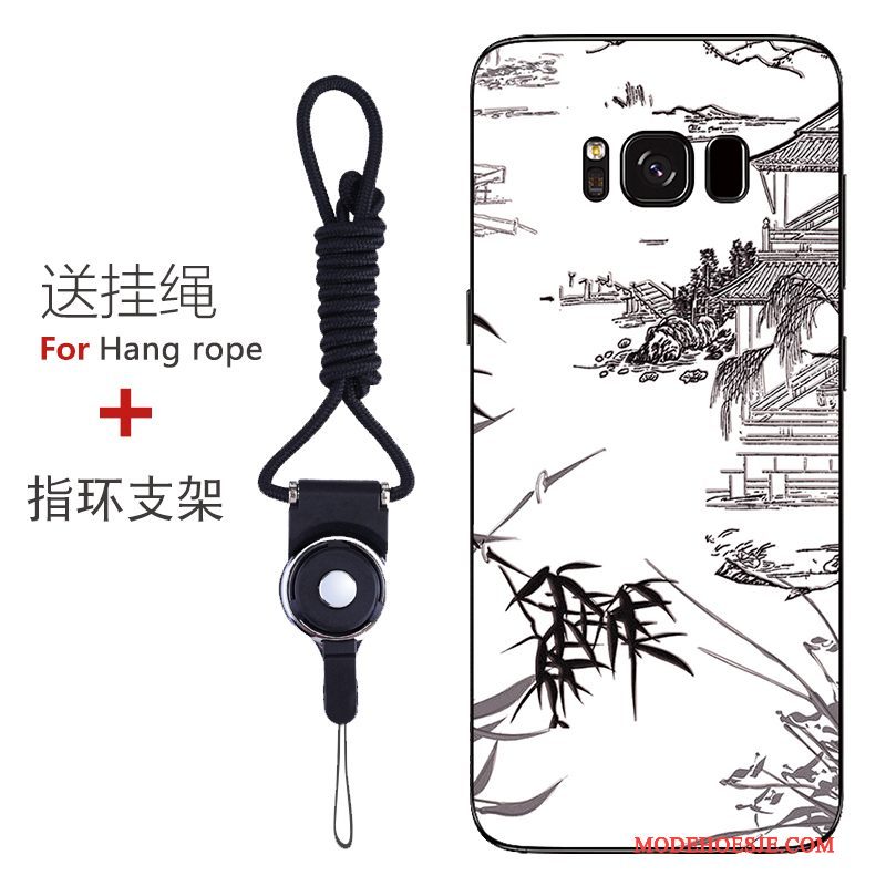 Hoesje Samsung Galaxy S8 Bescherming Patroon Anti-fall, Hoes Samsung Galaxy S8 Zacht Roodtelefoon