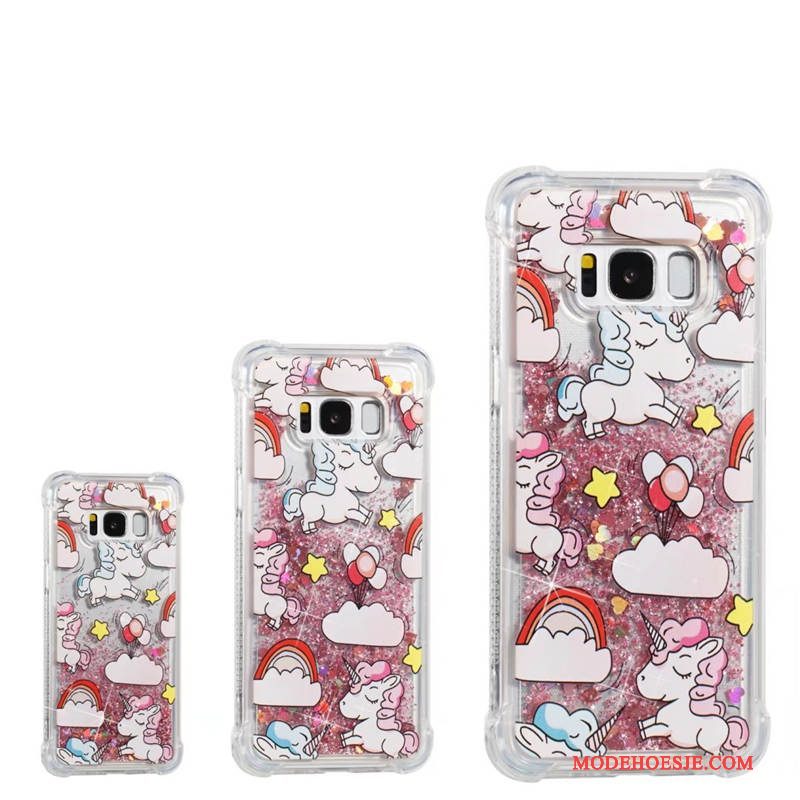 Hoesje Samsung Galaxy S8 Bescherming Purper Dikke, Hoes Samsung Galaxy S8 Drijfzandtelefoon