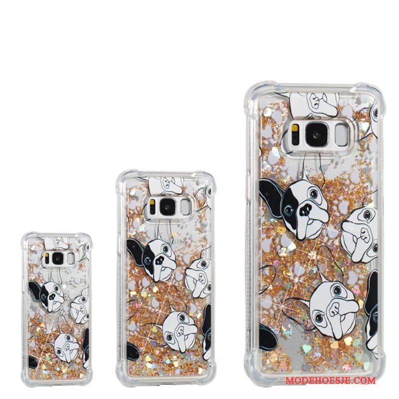 Hoesje Samsung Galaxy S8 Bescherming Purper Dikke, Hoes Samsung Galaxy S8 Drijfzandtelefoon