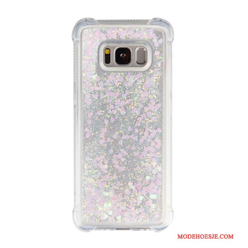 Hoesje Samsung Galaxy S8 Bescherming Purper Dikke, Hoes Samsung Galaxy S8 Drijfzandtelefoon