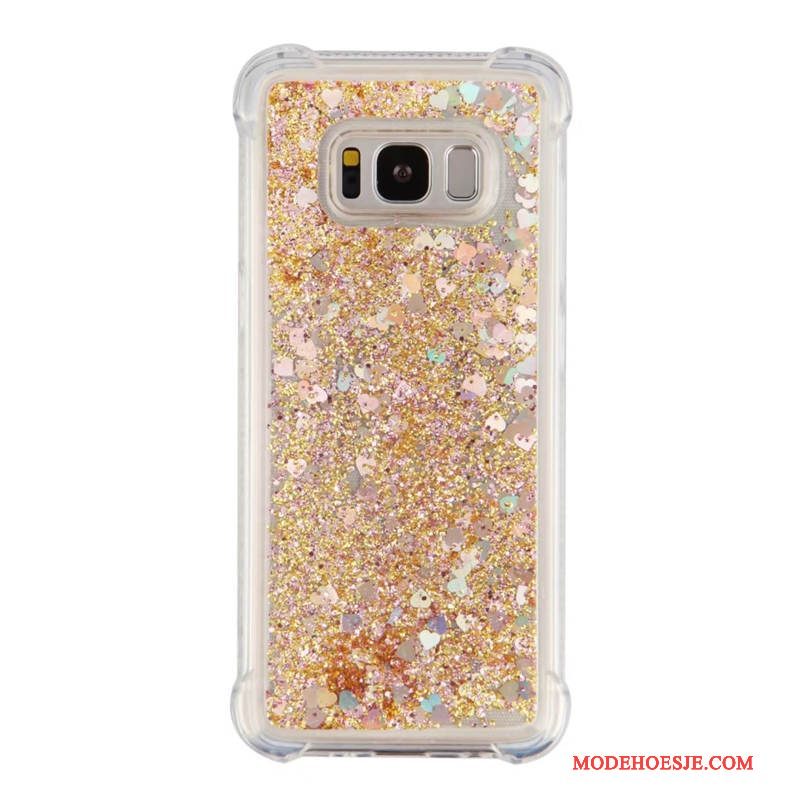 Hoesje Samsung Galaxy S8 Bescherming Purper Dikke, Hoes Samsung Galaxy S8 Drijfzandtelefoon