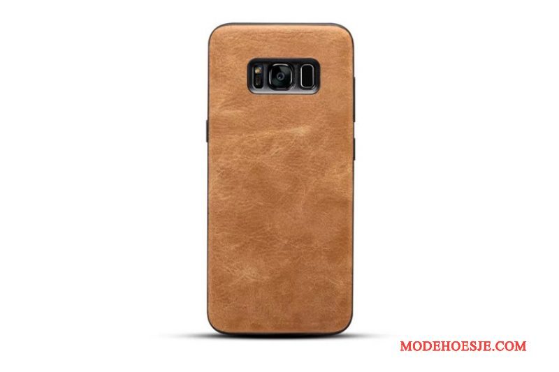 Hoesje Samsung Galaxy S8 Bescherming Telefoon Patroon, Hoes Samsung Galaxy S8 Zacht Geel