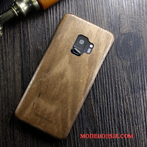 Hoesje Samsung Galaxy S8 Hout Telefoon Dun, Hoes Samsung Galaxy S8 Bescherming Massief Hout Trendy Merk