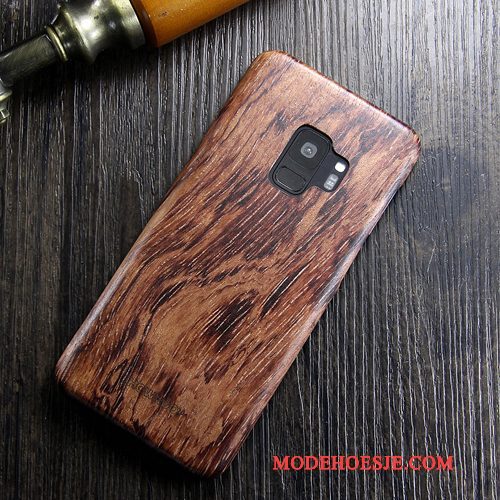 Hoesje Samsung Galaxy S8 Hout Telefoon Dun, Hoes Samsung Galaxy S8 Bescherming Massief Hout Trendy Merk