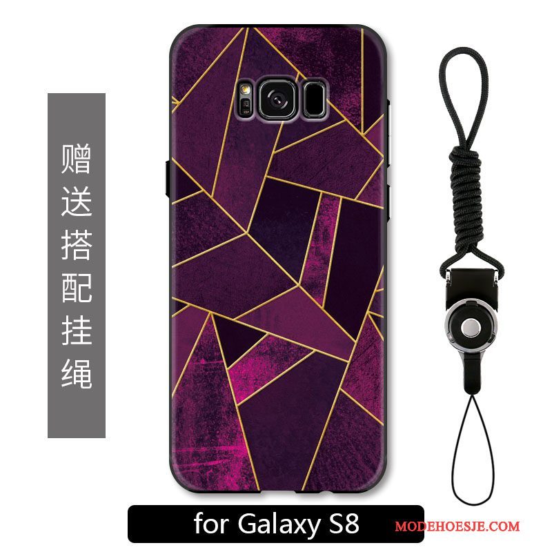 Hoesje Samsung Galaxy S8 Kleur Telefoon Persoonlijk, Hoes Samsung Galaxy S8 Bescherming Anti-fall Diepe Kleur