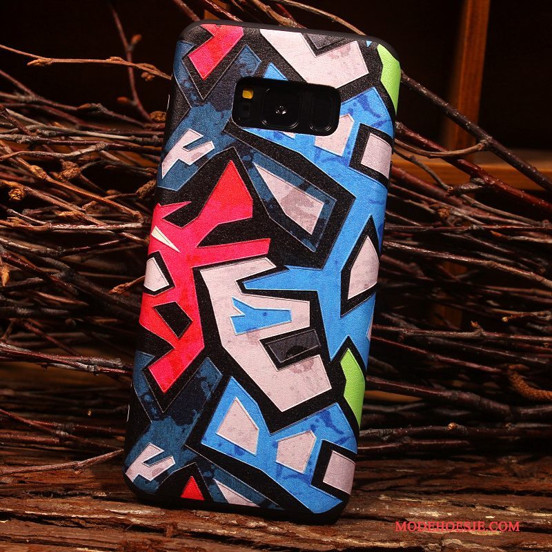 Hoesje Samsung Galaxy S8+ Kleur Telefoon Schrobben, Hoes Samsung Galaxy S8+ Zacht Persoonlijk Anti-fall