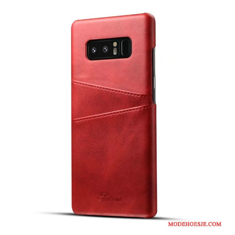 Hoesje Samsung Galaxy S8+ Leer Persoonlijktelefoon, Hoes Samsung Galaxy S8+ Bescherming Bedrijf Kaart