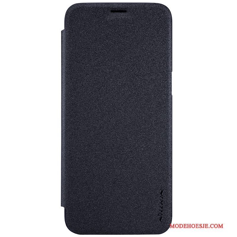 Hoesje Samsung Galaxy S8+ Leer Roodtelefoon, Hoes Samsung Galaxy S8+ Folio Goud