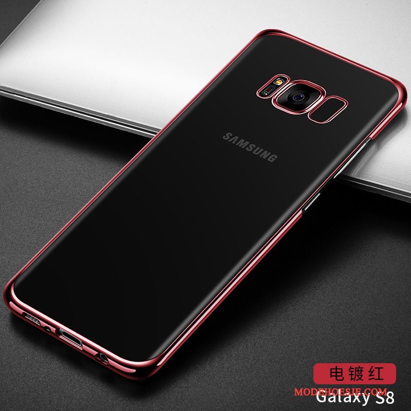 Hoesje Samsung Galaxy S8+ Luxe Dun Hard, Hoes Samsung Galaxy S8+ Bescherming Doorzichtig Zwart