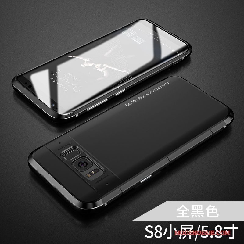 Hoesje Samsung Galaxy S8 Metaal Anti-falltelefoon, Hoes Samsung Galaxy S8 Bescherming Persoonlijk Trendy Merk