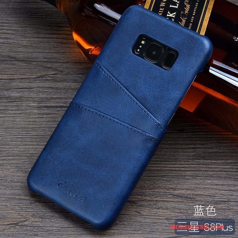 Hoesje Samsung Galaxy S8+ Mode Oranje Bedrijf, Hoes Samsung Galaxy S8+ Leer Anti-fall Kaart