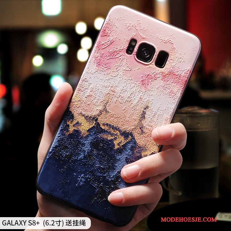 Hoesje Samsung Galaxy S8+ Scheppend Anti-fall Trend, Hoes Samsung Galaxy S8+ Bescherming Roze Persoonlijk