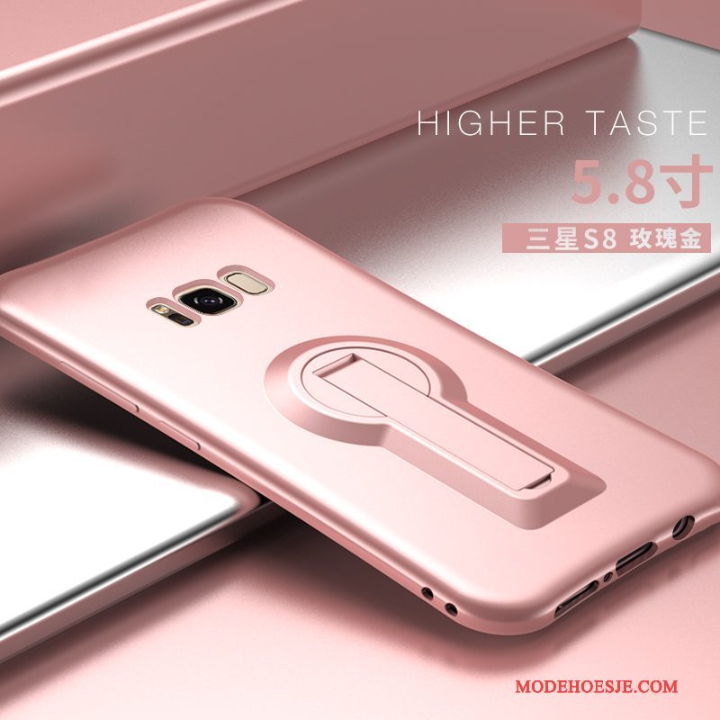 Hoesje Samsung Galaxy S8 Scheppend Persoonlijk Roze, Hoes Samsung Galaxy S8 Siliconen Anti-fall Dun