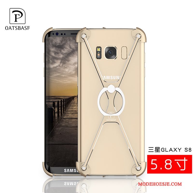 Hoesje Samsung Galaxy S8 Scheppend Trend Anti-fall, Hoes Samsung Galaxy S8 Metaal Ringtelefoon