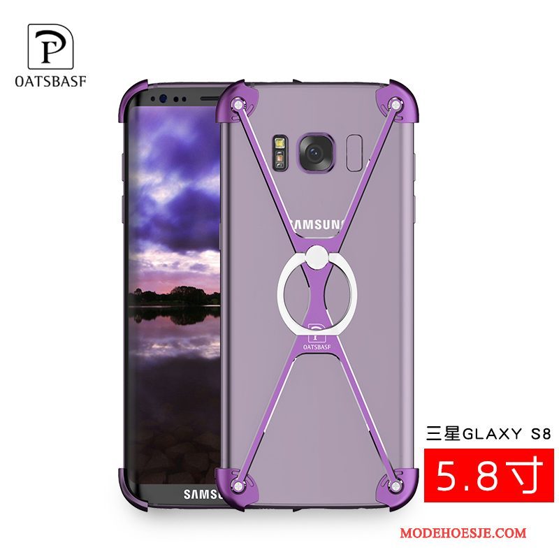 Hoesje Samsung Galaxy S8 Scheppend Trend Anti-fall, Hoes Samsung Galaxy S8 Metaal Ringtelefoon