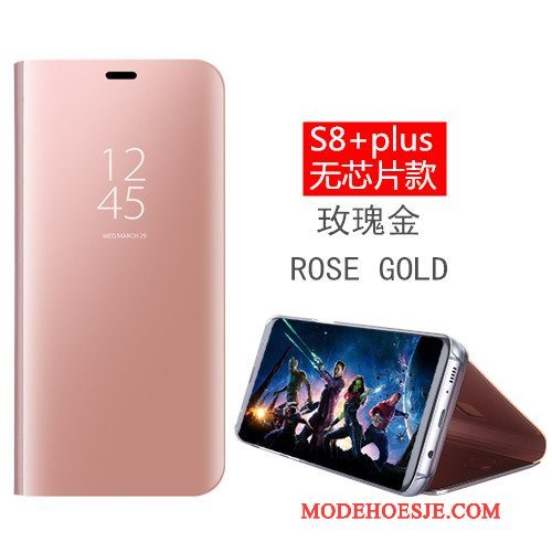 Hoesje Samsung Galaxy S8+ Siliconen Anti-falltelefoon, Hoes Samsung Galaxy S8+ Bescherming Zwart Zilver