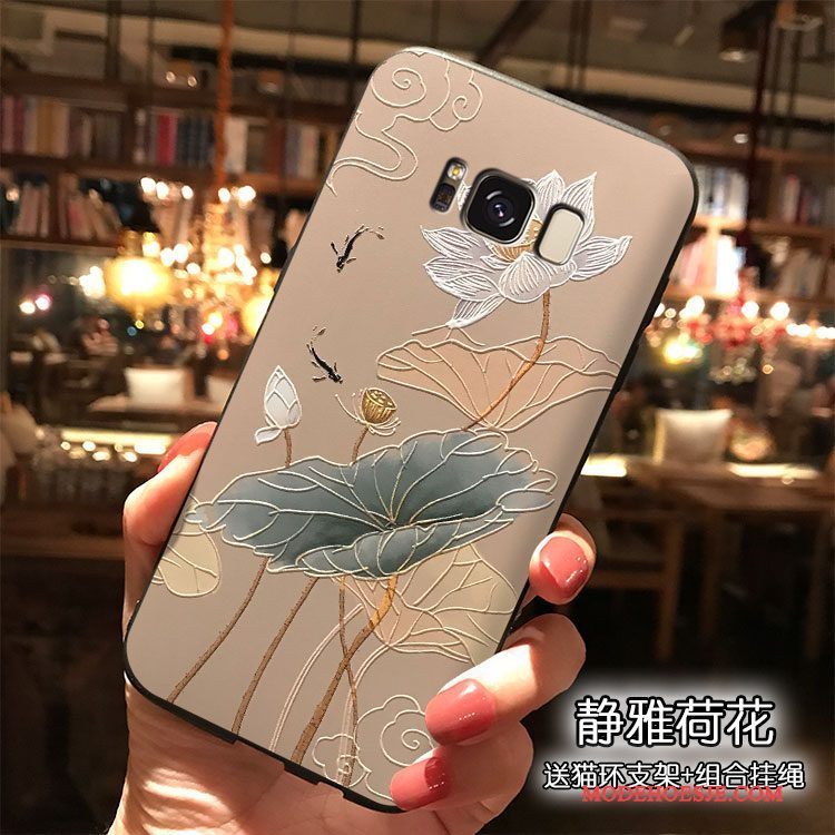 Hoesje Samsung Galaxy S8+ Siliconen Blauwtelefoon, Hoes Samsung Galaxy S8+ Trend Wind