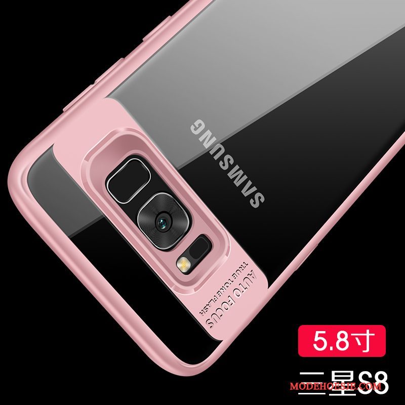 Hoesje Samsung Galaxy S8 Siliconen Rood Anti-fall, Hoes Samsung Galaxy S8 Bescherming Telefoon