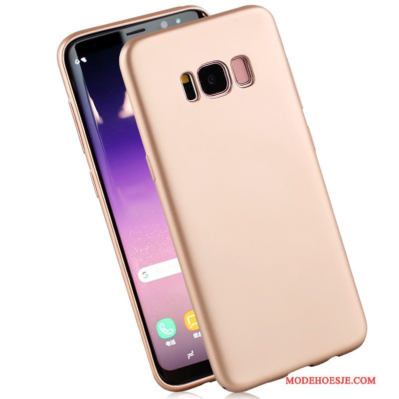 Hoesje Samsung Galaxy S8+ Siliconen Schrobbentelefoon, Hoes Samsung Galaxy S8+ Zacht Goud