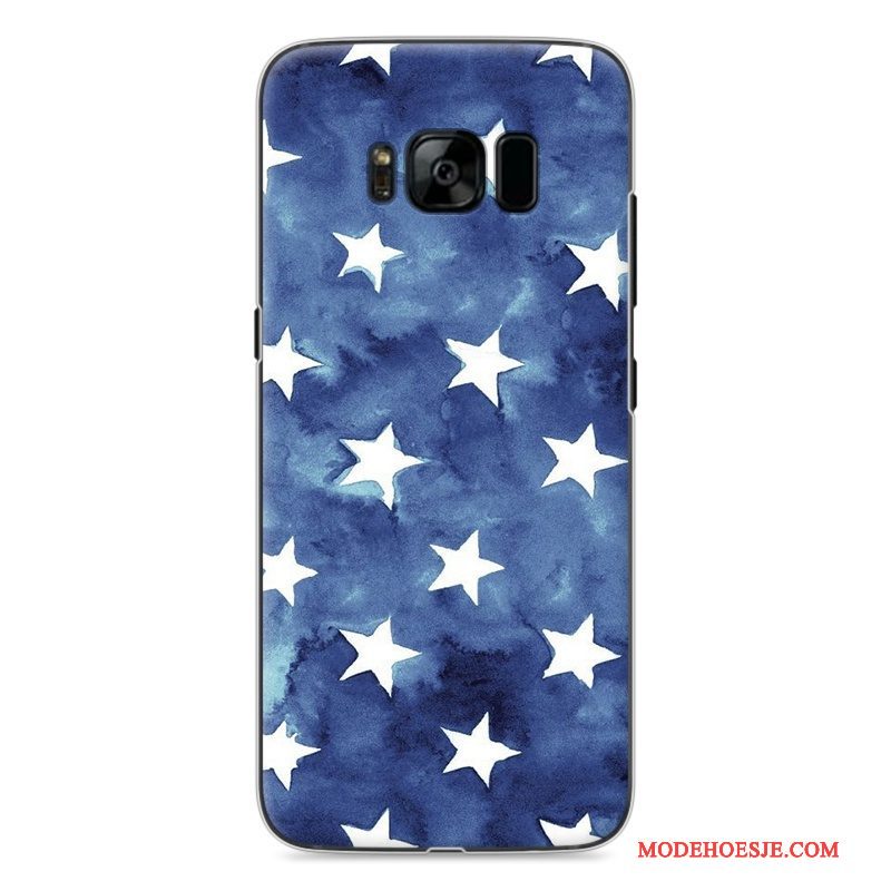 Hoesje Samsung Galaxy S8 Spotprent Telefoon Hard, Hoes Samsung Galaxy S8 Geschilderd Blauw