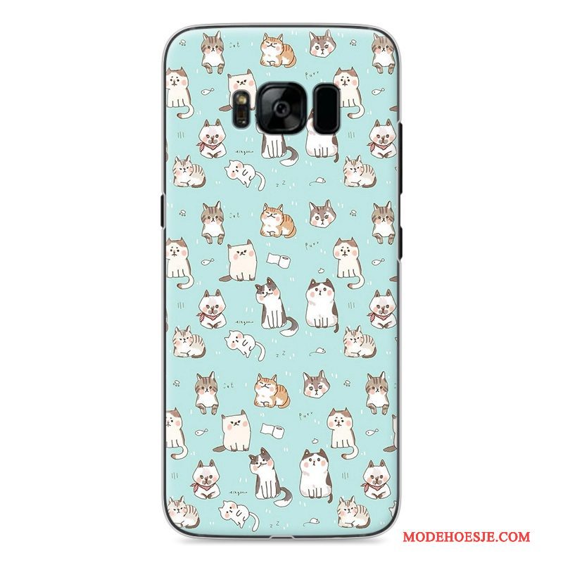 Hoesje Samsung Galaxy S8 Spotprent Telefoon Hard, Hoes Samsung Galaxy S8 Geschilderd Blauw