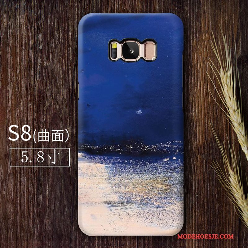 Hoesje Samsung Galaxy S8 Vintage Kunsttelefoon, Hoes Samsung Galaxy S8 Schrobben Abstract