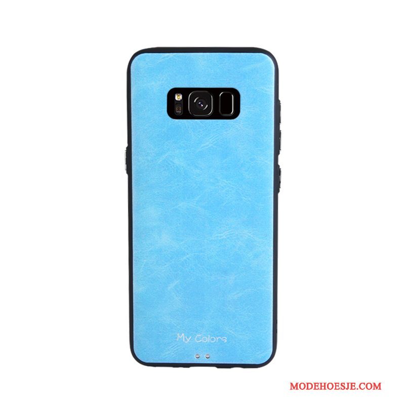 Hoesje Samsung Galaxy S8 Zacht Blauw Bedrijf, Hoes Samsung Galaxy S8 Bescherming Telefoon