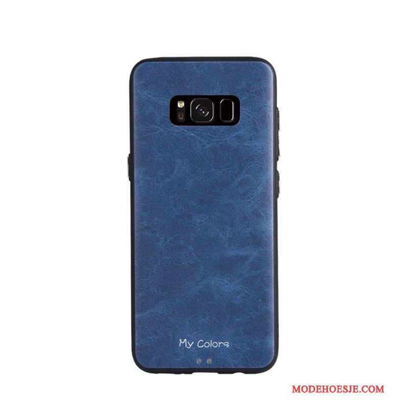 Hoesje Samsung Galaxy S8 Zacht Blauw Bedrijf, Hoes Samsung Galaxy S8 Bescherming Telefoon