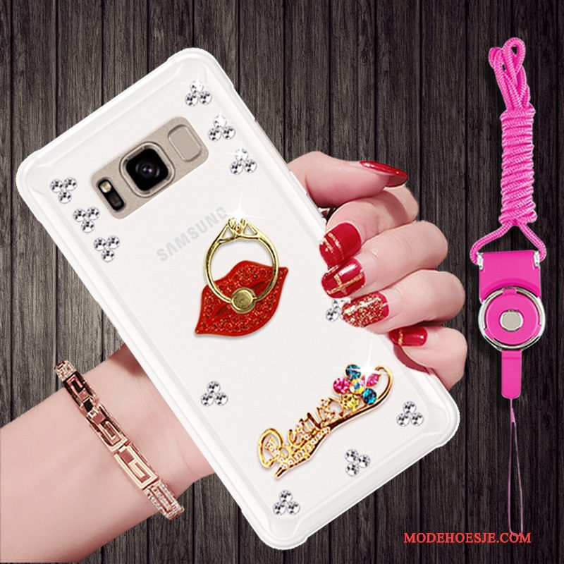 Hoesje Samsung Galaxy S8 Zacht Goud Hanger, Hoes Samsung Galaxy S8 Bescherming Persoonlijktelefoon