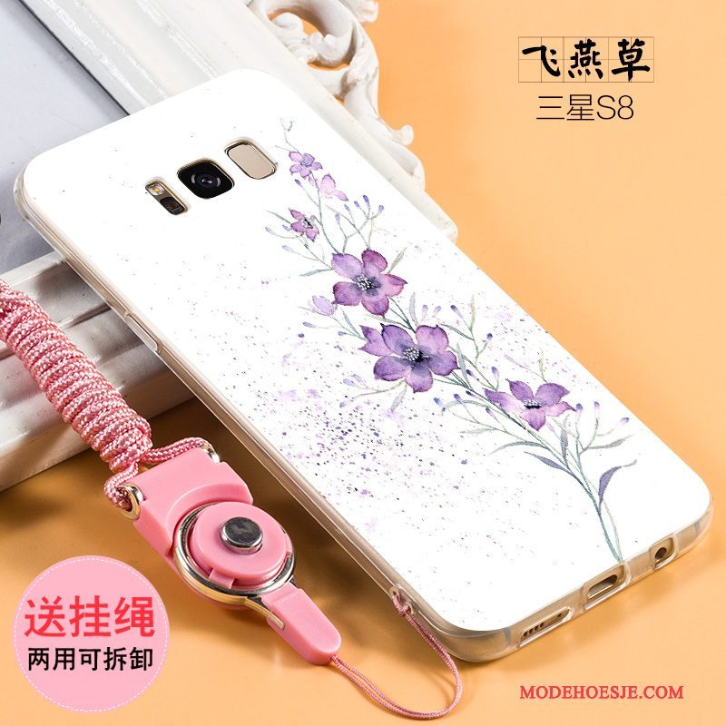 Hoesje Samsung Galaxy S8 Zacht Hanger Schrobben, Hoes Samsung Galaxy S8 Siliconen Trendtelefoon