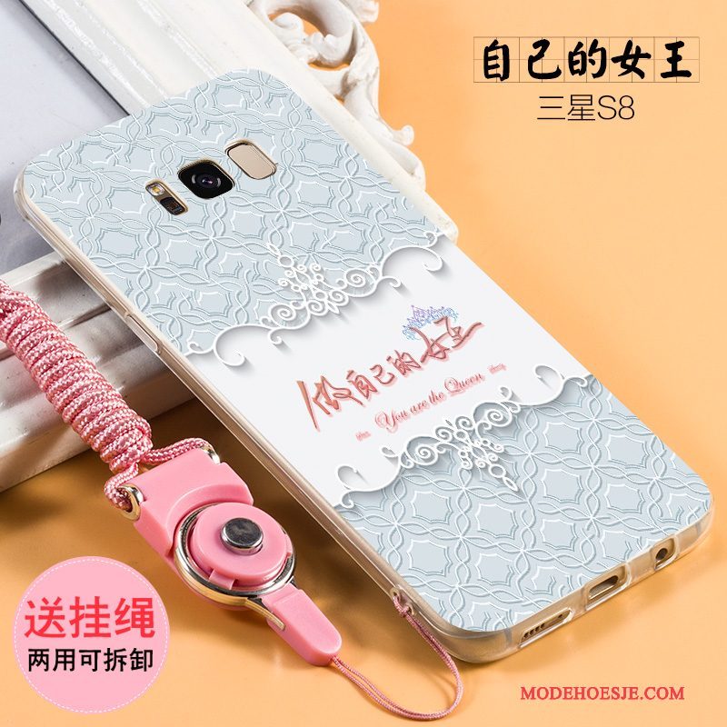 Hoesje Samsung Galaxy S8 Zacht Hanger Schrobben, Hoes Samsung Galaxy S8 Siliconen Trendtelefoon