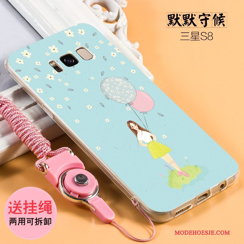 Hoesje Samsung Galaxy S8 Zacht Hanger Schrobben, Hoes Samsung Galaxy S8 Siliconen Trendtelefoon