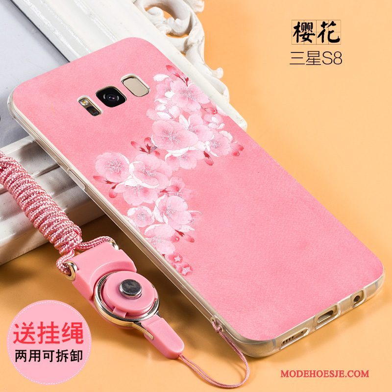 Hoesje Samsung Galaxy S8 Zacht Hanger Schrobben, Hoes Samsung Galaxy S8 Siliconen Trendtelefoon