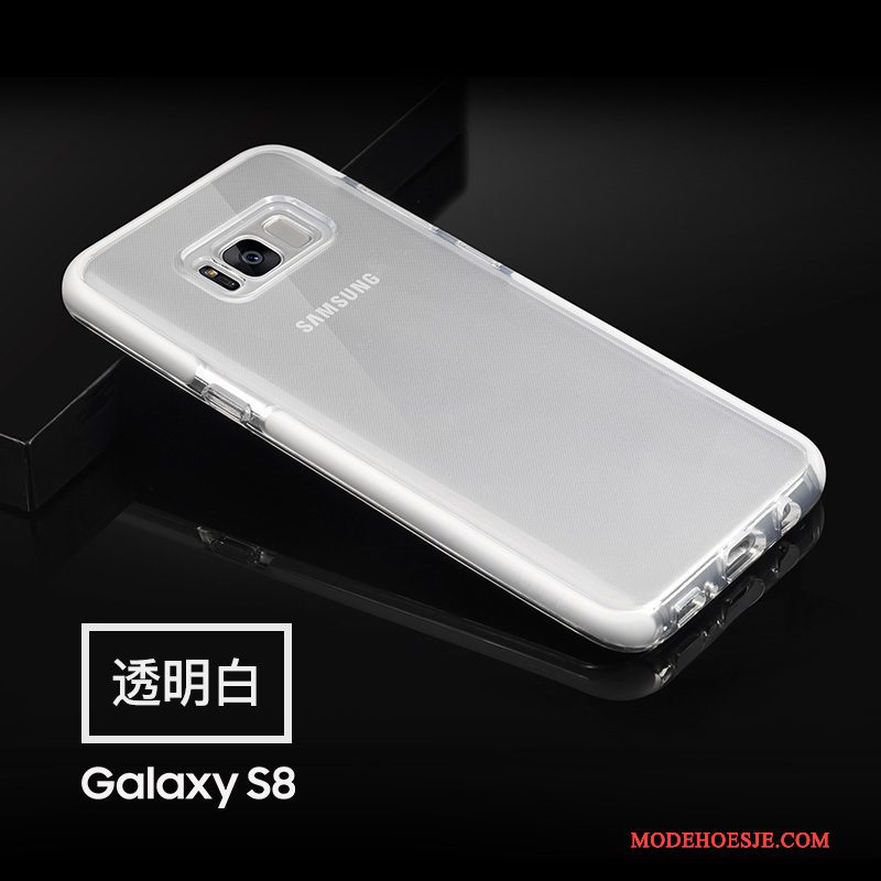 Hoesje Samsung Galaxy S8 Zacht Telefoon Groen, Hoes Samsung Galaxy S8 Siliconen Anti-fall