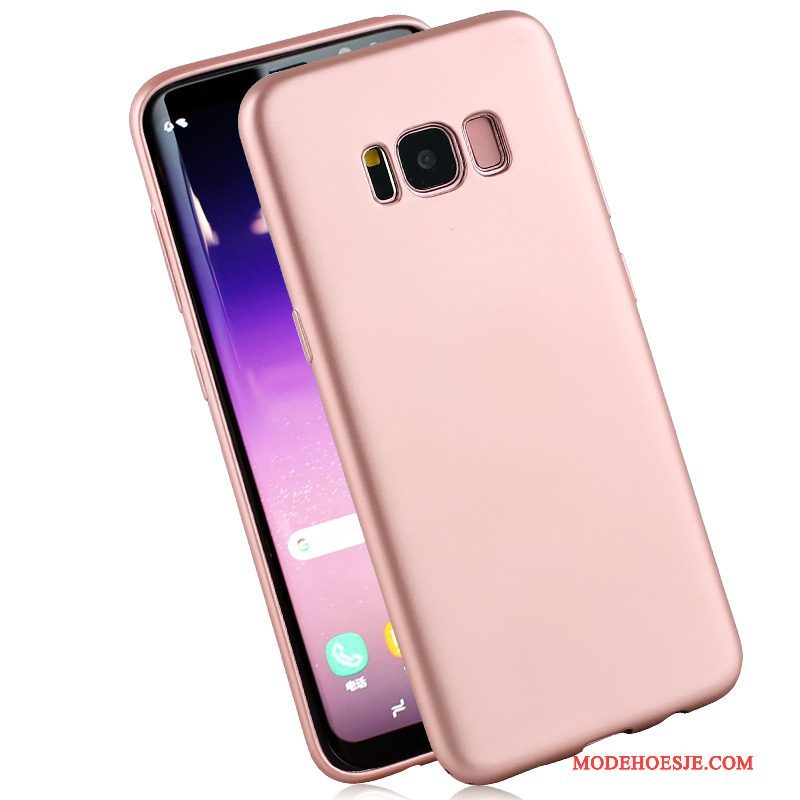 Hoesje Samsung Galaxy S8 Zakken Anti-fall Blauw, Hoes Samsung Galaxy S8 Siliconen Telefoon Hanger