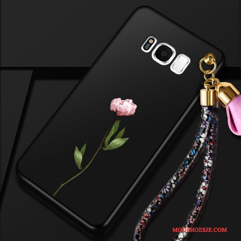 Hoesje Samsung Galaxy S8 Zakken Anti-fall Schrobben, Hoes Samsung Galaxy S8 Siliconen Rood Hanger