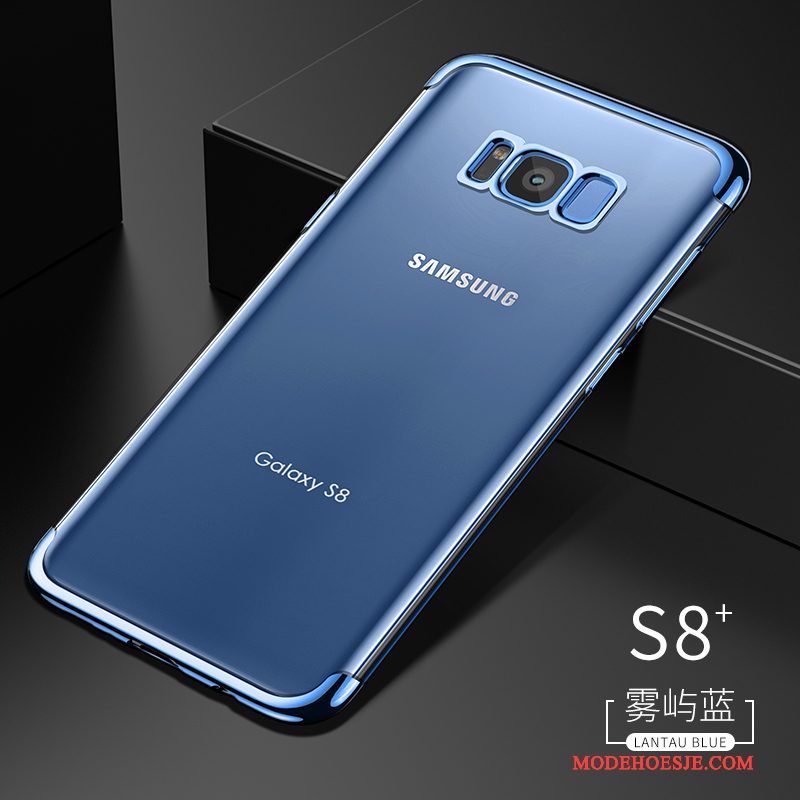 Hoesje Samsung Galaxy S8+ Zakken Doorzichtig Zwart, Hoes Samsung Galaxy S8+ Siliconen Trendtelefoon