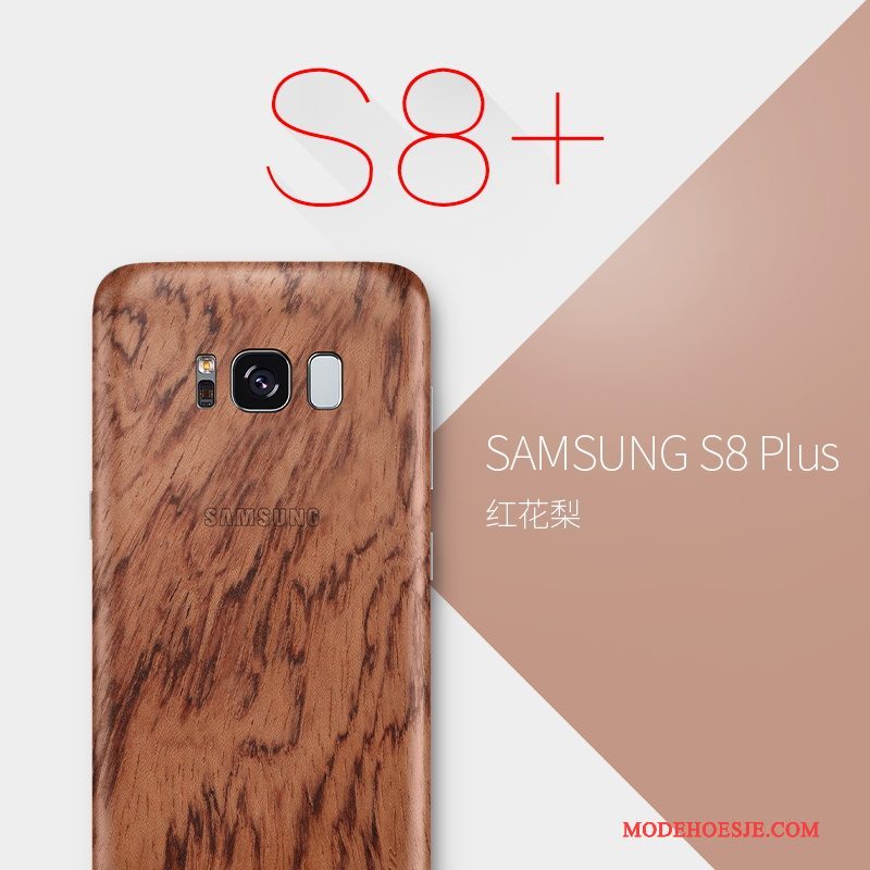 Hoesje Samsung Galaxy S8+ Zakken Duntelefoon, Hoes Samsung Galaxy S8+ Bescherming Massief Hout