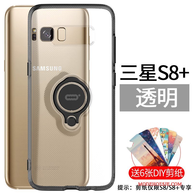 Hoesje Samsung Galaxy S8+ Zakken Ring Hard, Hoes Samsung Galaxy S8+ Ondersteuning Wittelefoon