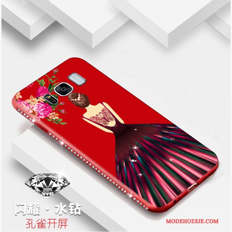 Hoesje Samsung Galaxy S8 Zakken Rood Hard, Hoes Samsung Galaxy S8 Bescherming Telefoon