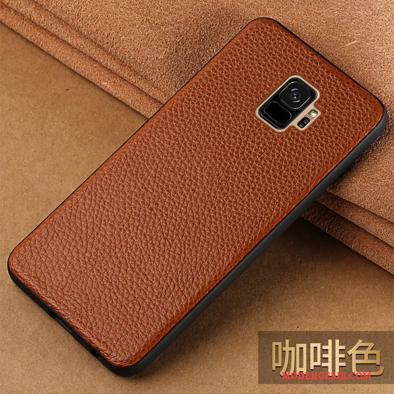 Hoesje Samsung Galaxy S9 Bescherming Anti-fall Zwart, Hoes Samsung Galaxy S9 Zakken Telefoon Trendy Merk