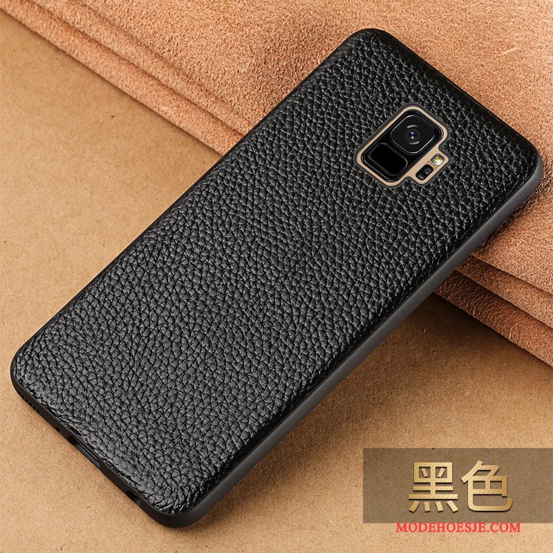 Hoesje Samsung Galaxy S9 Bescherming Anti-fall Zwart, Hoes Samsung Galaxy S9 Zakken Telefoon Trendy Merk