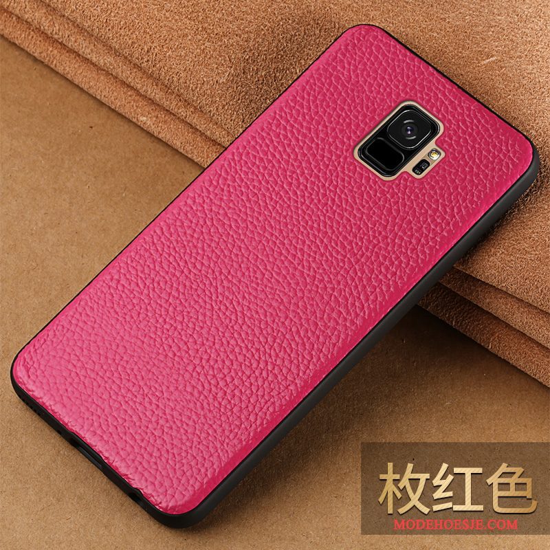 Hoesje Samsung Galaxy S9 Bescherming Anti-fall Zwart, Hoes Samsung Galaxy S9 Zakken Telefoon Trendy Merk