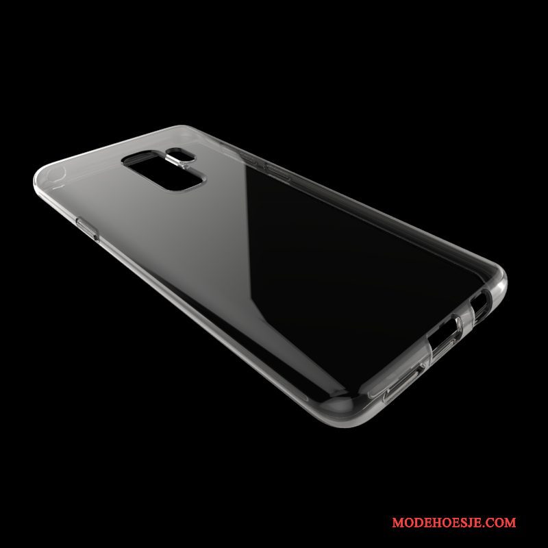 Hoesje Samsung Galaxy S9+ Bescherming Eenvoudige Zwart, Hoes Samsung Galaxy S9+ Zacht Telefoon Doorzichtig