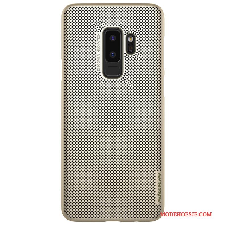 Hoesje Samsung Galaxy S9+ Bescherming Goud Het Uitstralen, Hoes Samsung Galaxy S9+ Rood Ademend