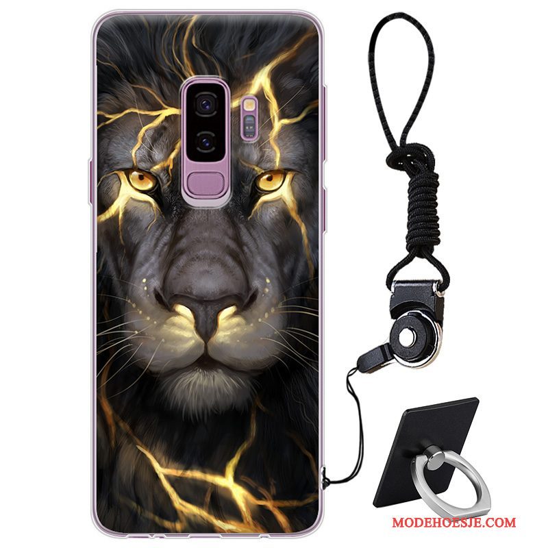 Hoesje Samsung Galaxy S9+ Bescherming Telefoon Anti-fall, Hoes Samsung Galaxy S9+ Siliconen Eenvoudige Rood