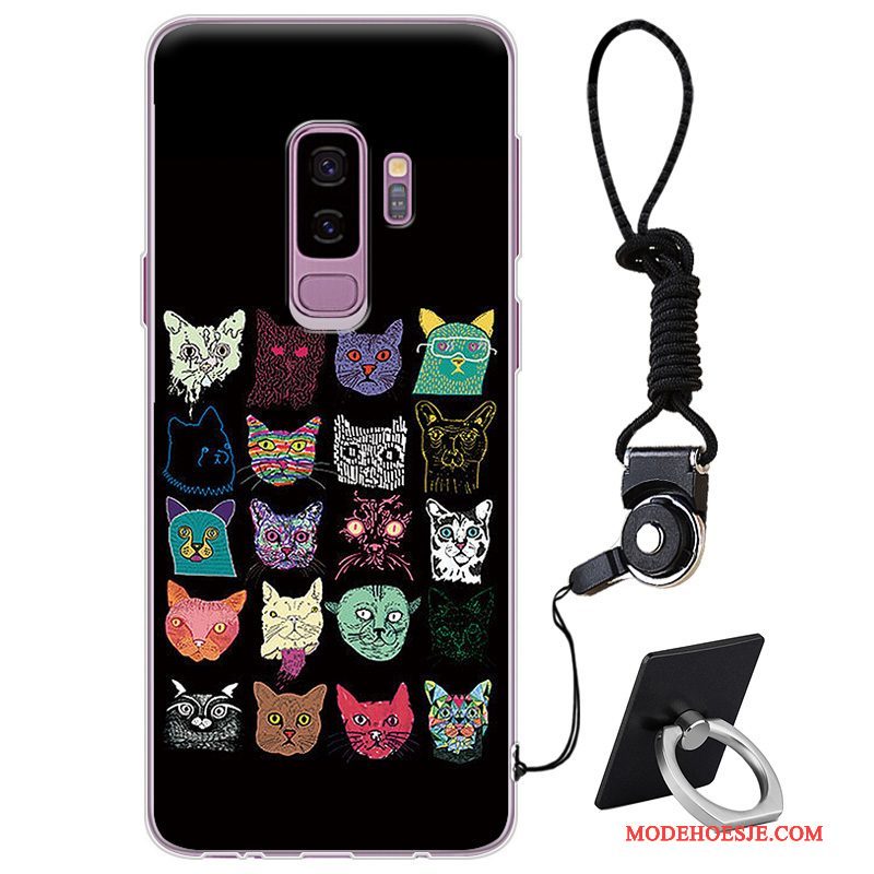 Hoesje Samsung Galaxy S9+ Bescherming Telefoon Anti-fall, Hoes Samsung Galaxy S9+ Siliconen Eenvoudige Rood